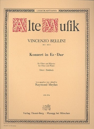 Konzert Es-Dur f�r Oboe und Orchester f�r Oboe und Klavier