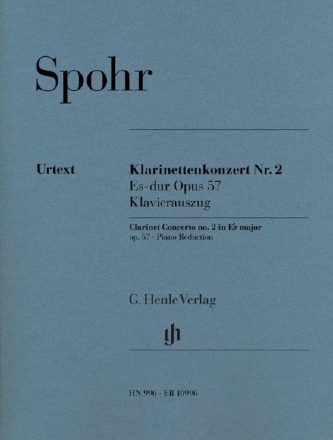 Konzert Es-Dur Nr.2 op.57 f�r Klarinette und Orchester f�r Klarinette und Klavier
