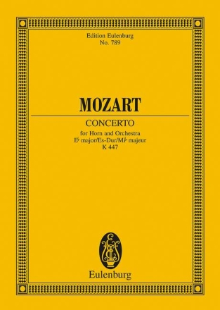 Konzert Es-Dur Nr.3 KV447 f�r Horn und Orchester Studienpartitur