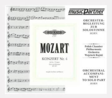 Konzert Es-Dur Nr.4 KV495 f�r Horn und Orchester CD mit der Begleitung zur Solostimme