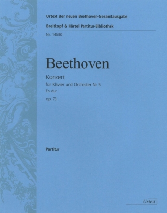 Konzert Es-Dur Nr.5 op.73 f�r Klavier und Orchester Dirigierpartitur