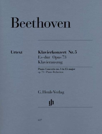 Konzert Es-Dur Nr.5 op.73 f�r Klavier und Orchester f�r Klavier und Orchester