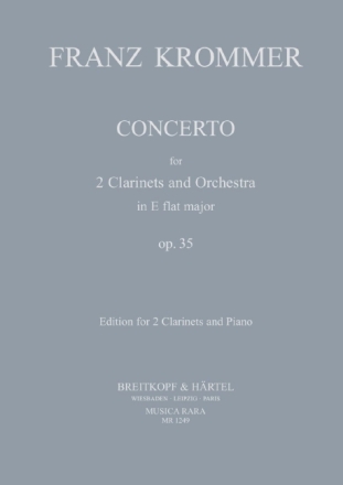 Konzert Es-Dur op.35 f�r 2 Klarinetten und Orchester f�r 2 Klarinetten und Klavier