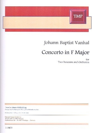 Konzert F-Dur f�r 2 Fagotte und Orchester Partitur und Stimmen