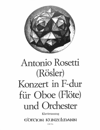 Konzert F-Dur f�r Oboe (Fl�te) und Orchester Klavierauszug