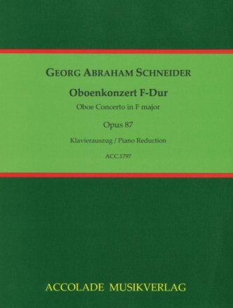 Konzert F-Dur op.87 f�r Oboe und Orchester Klavierauszug