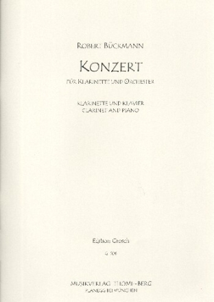 Konzert f�r Klarinette und Orchester f�r Klarinette und Klavier