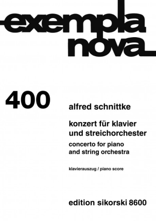 Konzert f�r Klavier und Streichorchester f�r 2 Klaviere Spielpartitur