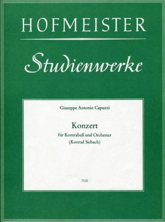Konzert f�r Kontrabass und Orchester Klavierauszug