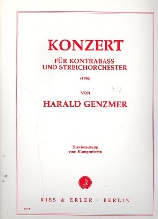 Konzert f�r Kontrabass und Streichorchester f�r Kontrabass und Klavier