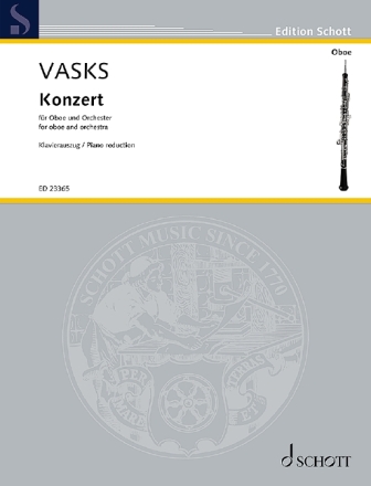 Konzert f�r Oboe und Orchester Klavierauszug mit Solostimme