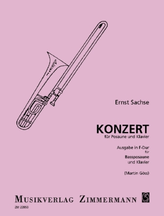 Konzert f�r Posaune und Klavier Ausgabe F-Dur f�r Ba�posaune und Klavier