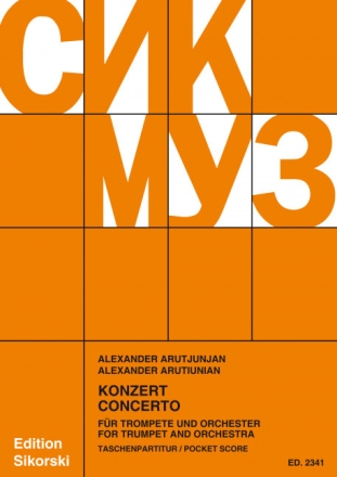 Konzert f�r Trompete und Orchester Studienpartitur