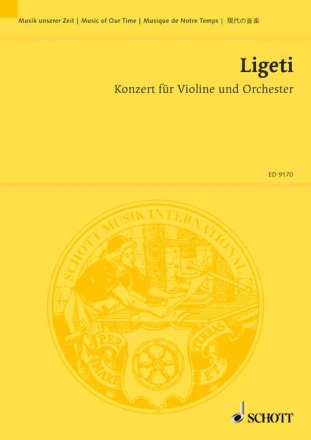 Konzert f�r Violine und Orchester Studienpartitur