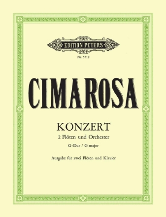 Konzert G-Dur f�r 2 Fl�ten und Streicher f�r 2 Fl�ten und Klavier