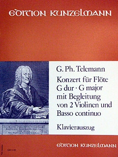 Konzert G-Dur f�r Fl�te, 2 Violinen und Bc f�r Fl�te und Klavier