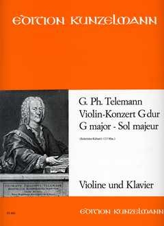 Konzert G-Dur f�r Violine und Orchester f�r Violine und Klavier