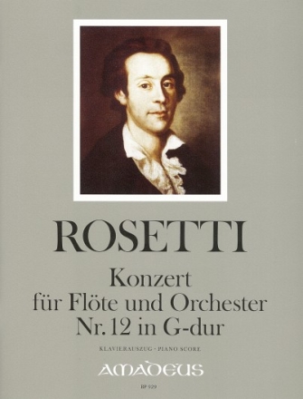 Konzert G-Dur Nr.12 f�r Fl�te und Orchester f�r Fl�te und Klavier