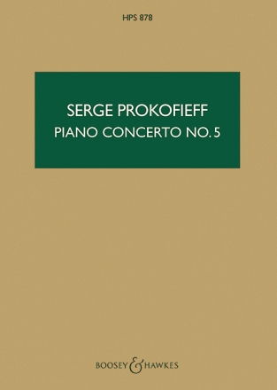 Konzert G-Dur Nr.5 op.55 f�r Klavier und Orchester Studienpartitur