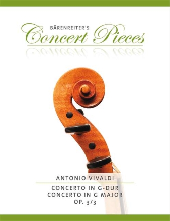 Konzert G-Dur op.3,3 f�r Violine und Klavier