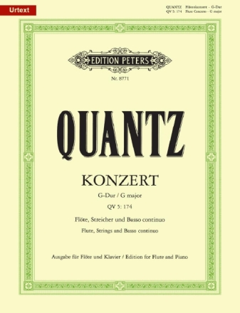 Konzert G-Dur QV5,174 f�r Fl�te, Streicher und Bc f�r Fl�te und Klavier