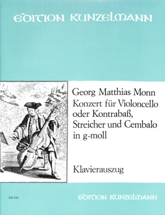 Konzert g-Moll f�r Violoncello und Orchester Klavierauszug