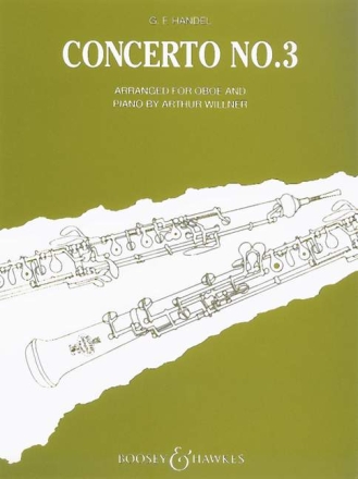 Konzert g-Moll Nr.3 HWV287 f�r Oboe und Streichorchester f�r Oboe und Klavier