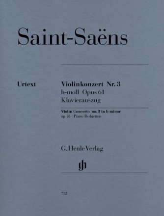 Konzert h-Moll Nr.3 op.61 f�r Violine und Orchester f�r Violine und Klavier