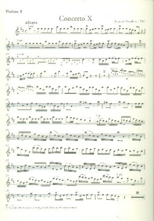 Konzert h-Moll op.3,10 f�r 4 Violinen, Streicher und Bc Violine 1 (ripieno)
