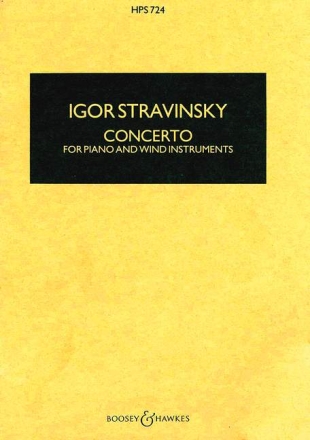 Konzert HPS 724 f�r Klavier und Blasorchester Studienpartitur