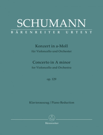 Konzert in a-moll f�r Violoncello und Orchester Klavierauszug mit Solostimme
