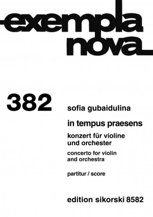 Konzert (In tempus praesens) f�r Violine und Orchester Studienpartitur