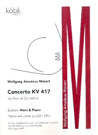 Konzert KV417 f�r Horn und Orchester f�r Horn und Klavier