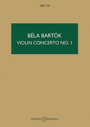 Konzert Nr.1 op.post. f�r Violine und Orchester Studienpartitur