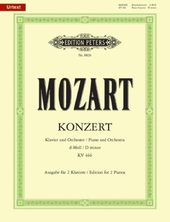 Konzert Nr.20 d-Moll KV466 f�r Klavier und Orchester f�r 2 Klaviere