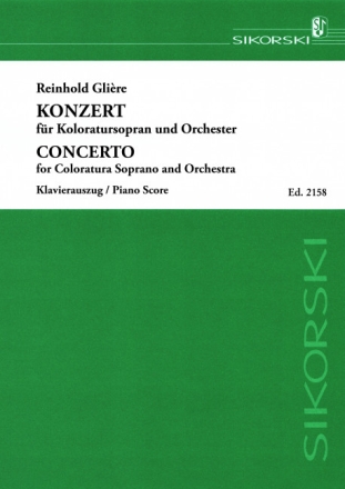 Konzert op.82 f�r Koloratursopran und Orchester Klavierauszug