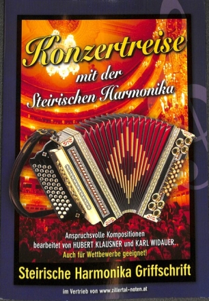 Konzertreise mit der steirischen Harmonika (in Griffschrift)