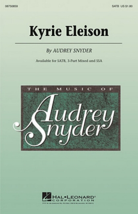 Kyrie Eleison for mixed chorus (SATB) and piano score