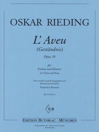L'Aveu op.38 f�r Violine und Klavier