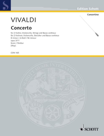 L'Estro Armonico op. 3/11 RV 565 / PV 250 f�r 2 Violinen, Violoncello obl., Streicher und Basso continuo Err:520