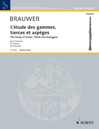 L'�tude des gammes, tierces et arp�ges pour la clarinette