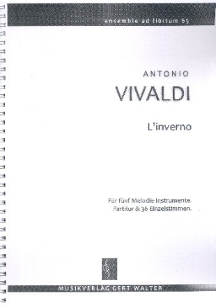 L'inverno op.8,4 RV297 f�r flexibles Ensemble Partitur und Stimmen