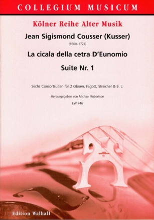 La cicala della cetra d'Eunomio Suite Nr.1 f�r 2 Oboen, Fagott, Streicher und Bc Partitur und Stimmen (Bc ausgesetzt)