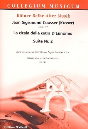 La cicala della cetra d'Eunomio Suite Nr.2 f�r 2 Oboen, Fagott, Streicher und Bc Partitur und Stimmen (Bc ausgesetzt)