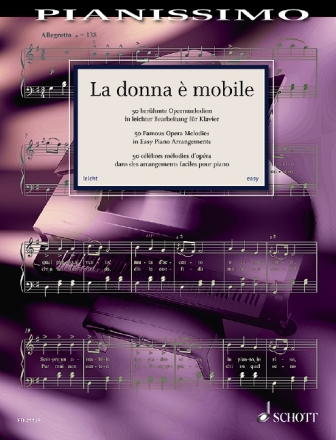 La donna � mobile f�r Klavier (z.T. mit Texten)