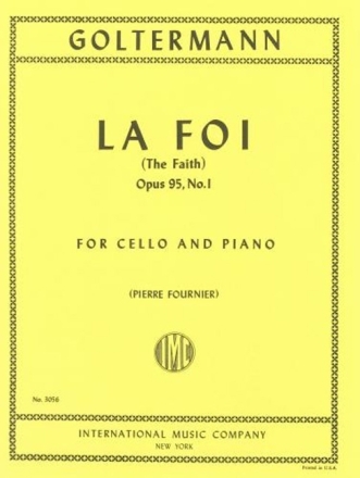 La foi op.95 no.1 for cello and piano