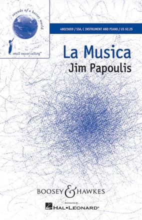 La musica for female chorus, C instrument and piano score