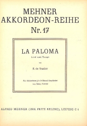 La Paloma f�r Akkordeon