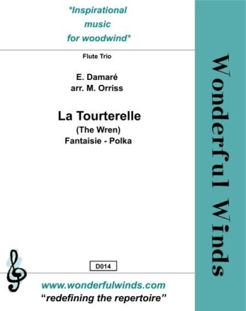 La Tourterelle (The Wren) for 3 flutes score and parts