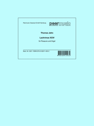 Lachrimae XCIV f�r Posaune und Orgel